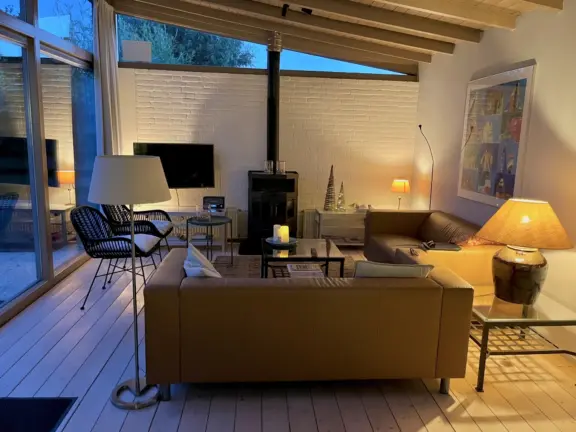 Vakantiehuis Matabiche kaapvaartstraat 7 cadzand woonkamer ramen
