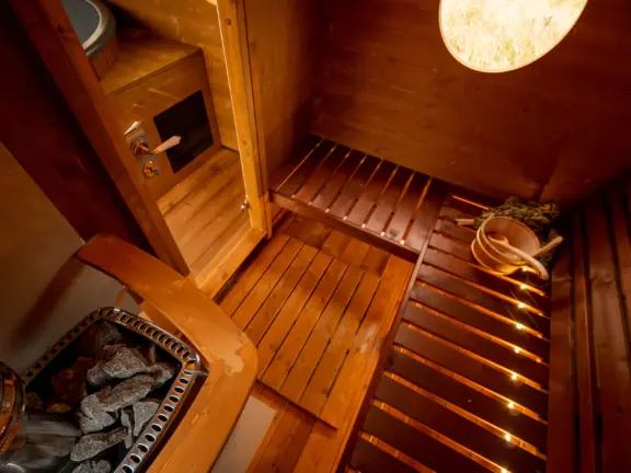 Ferienhaus wouter jansenstraat 3 cadzand buitensauna innen 2